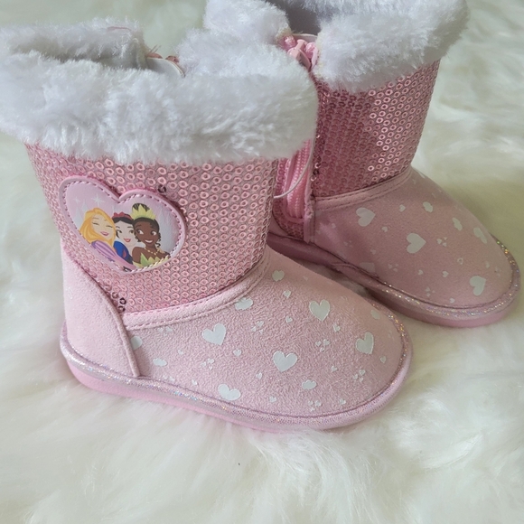 Disney Princes Pink Sequin Princess Boots - Picture 7 of 12